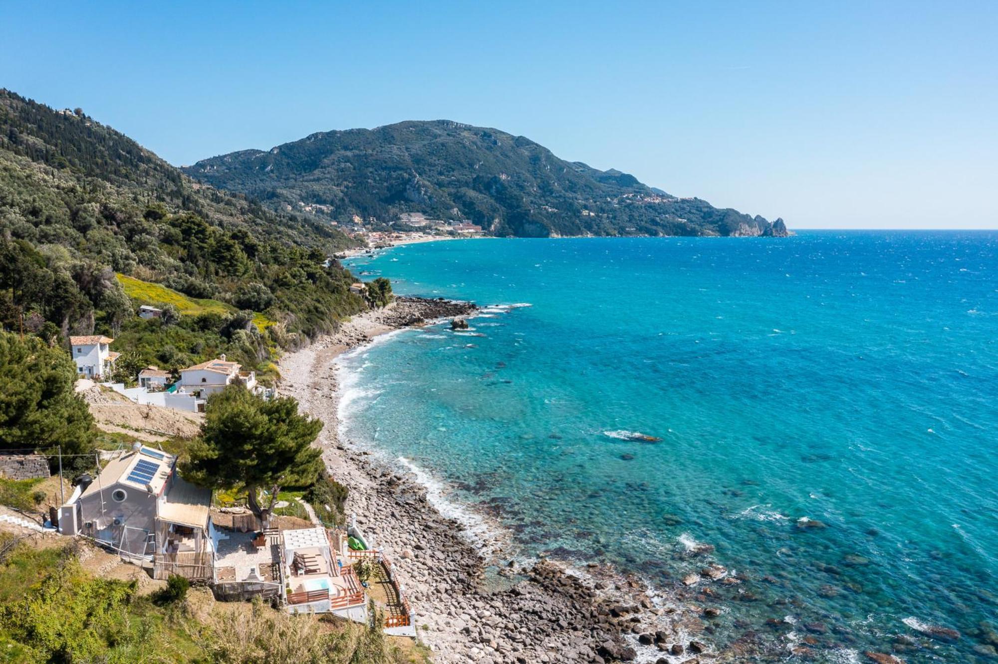 Villa Renata & Villa Filippos With Private Plunge Pool By Konnect アギオス・ゴルディオス エクステリア 写真
